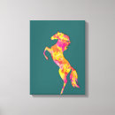 Recherche de silhouette de cheval toiles Rose