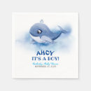 Recherche de baleine serviettes Baby shower baleine