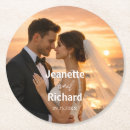 Recherche de plage romantique dessous de verres Coucher de soleil