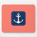 Recherche de corail et bleu tapis souris Motif