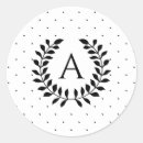 Recherche de pois noir autocollants Monogramme