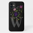 Recherche de lettre w iphone coques Floral
