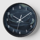 Recherche de rose et noire horloges Fleur