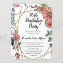 Recherche de women anniversaire invitations Floral