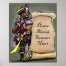 Recherche de carte de pirate posters Noir