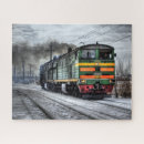 Recherche de train locomotive puzzles Fumée
