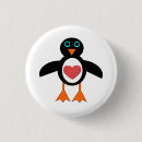 Recherche de amour pingouin badges Coeur