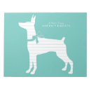 Recherche de pinscher blocsnotes Doberman