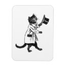 Recherche de noir et blanc chat magnets Vintage