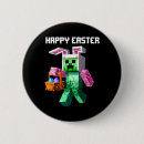 Recherche de lapin drôle badges Vacances de pâques