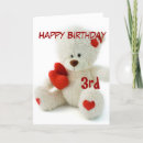 Recherche de 3ème anniversaire cartes Fille
