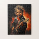 Recherche de guitare électrique puzzles Rocher