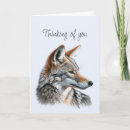 Recherche de coyote vœux cartes Sauvage