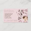 Recherche de services commerciaux de nettoyage cartes visite Concierge