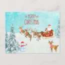 Recherche de traineau cartes postales Claus