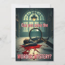 Recherche de détective invitations Partie mystère du meurtre