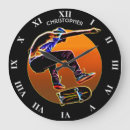 Recherche de planche à roulettes horloges Patineur