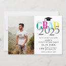 Recherche de colorful graduation invitations Coloré