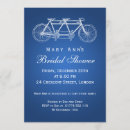 Recherche de tandem vélo invitations Bleu