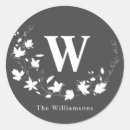 Recherche de white monogram autocollants Élégant