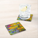 Recherche de motif vague dessous de verres Violet