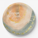 Recherche de marbre assiettes en papier Agate