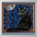 Recherche de lune chat art Étoiles