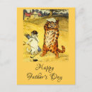 Recherche de golf de fête des pères cartes postales Vintage