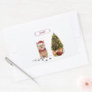 Recherche de noël de terrier autocollants Drôle