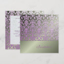 Recherche de invitation de damassé mariage invitations Lavande