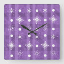 Recherche de flocons de neige horloges Hiver