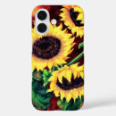 Recherche de peinture de tournesol iphone coques Tournesols