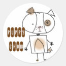 Recherche de bouffe autocollants Chiot