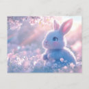 Recherche de pâques lapin cartes postales Illustration
