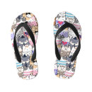 Recherche de motif de chat tongs Pour enfants