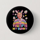 Recherche de lapin drôle badges Drapeau américain