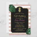 Recherche de ananas moderne invitations Hawaïen