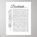 Recherche de poème desiderata posters Motivation