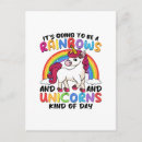 Recherche de licorne drôle cartes postales Mignon