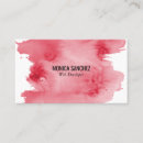 Recherche de conception cartes visite Aquarelle