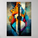 Recherche de guitare abstraite art Conception créative