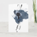 Recherche de peintures abstraites vœux cartes Bleu