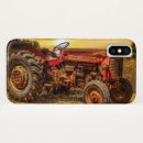 Recherche de tracteur de ferme iphone coques Rouge