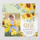 Recherche de tournesol anniversaire invitations Élégant