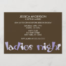 Recherche de nuit de dames invitations Moderne