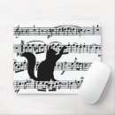 Recherche de feuille musique tapis souris Noir