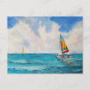 Recherche de aquarelle turquoise cartes postales Nautique