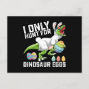 Recherche de oeufs de dinosaure cartes postales Lapin