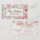 Recherche de cottage chic cartes visite Rose