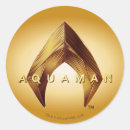 Recherche de ligue de justice autocollants Logo d'aquaman